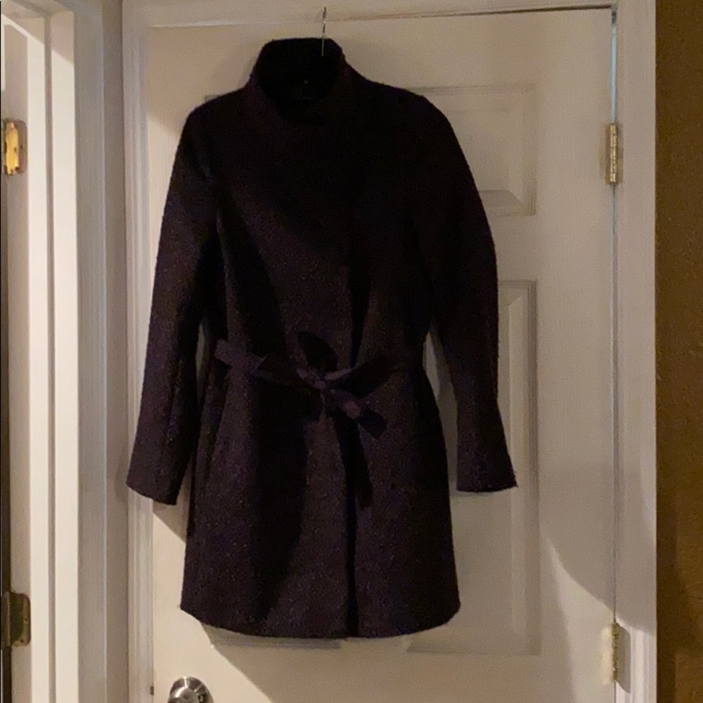 Dark Purple Tahari Coat Size 4